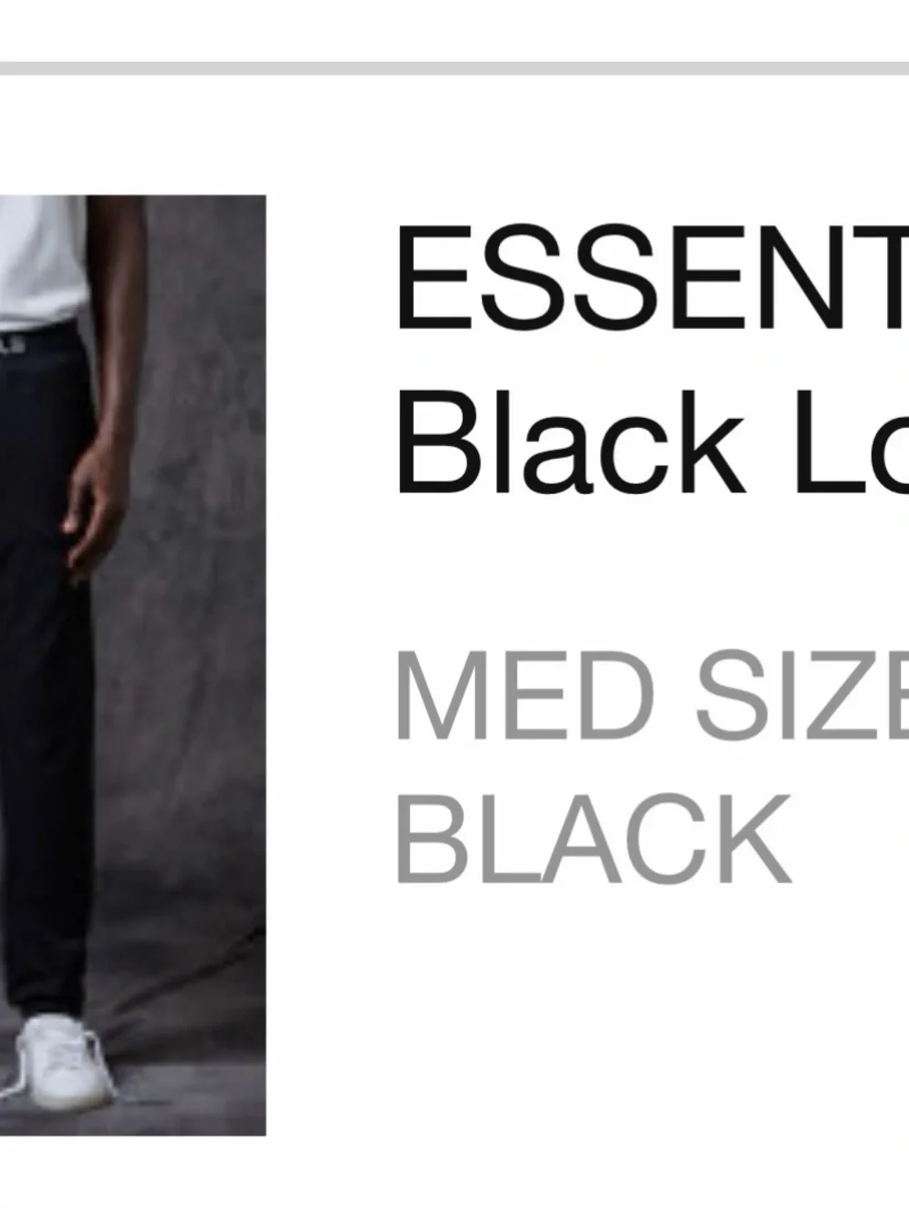 Essentials Men's Black Boxer Briefs with Logo Waistband